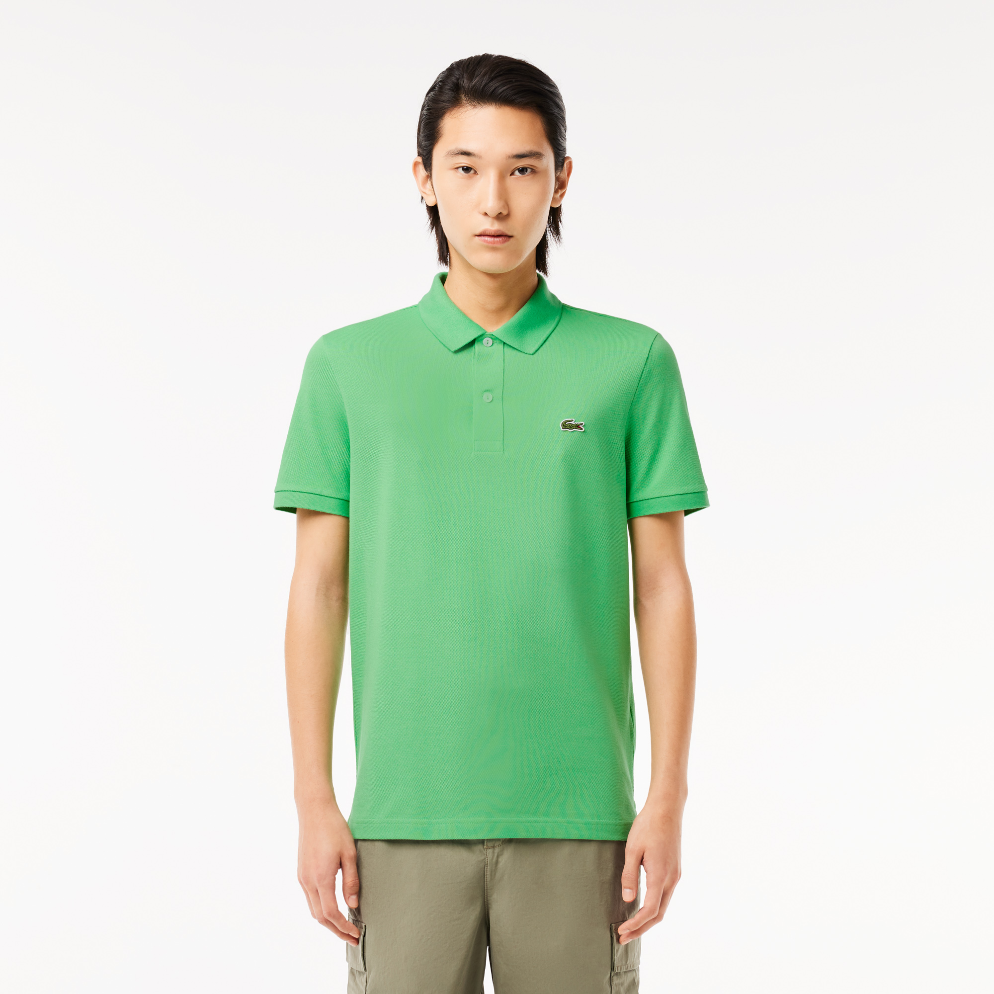 green lacoste polo