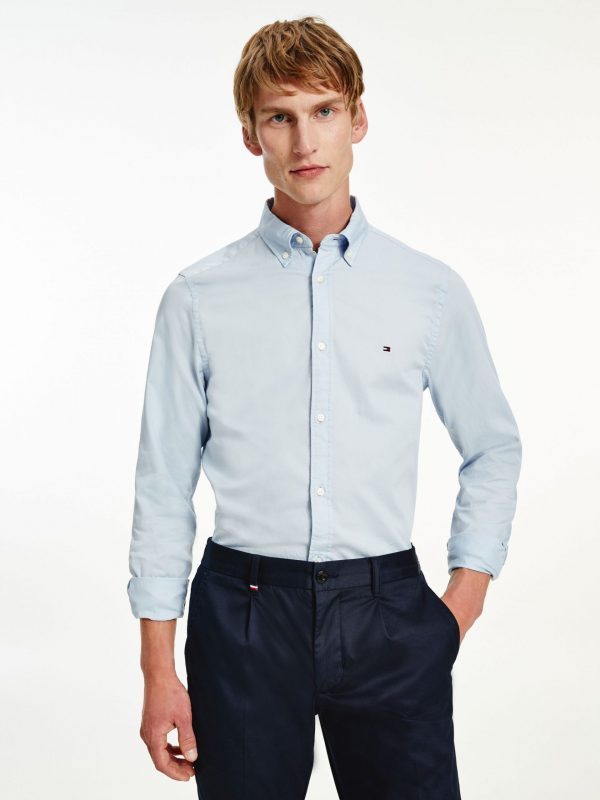 Tommy Hilfiger overhemd MW0MW20529C1O lichtblauw heren
