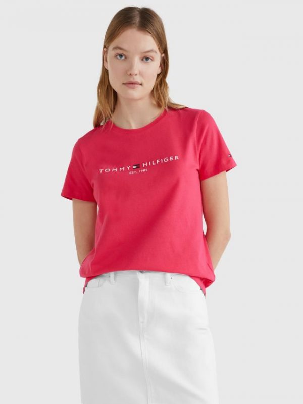 Tommy Hilfiger T-shirt WW0WW28681TZR - dames Tommy Hilfiger REGULAR HILFIGER C-NK TEE SS Pink Splendor