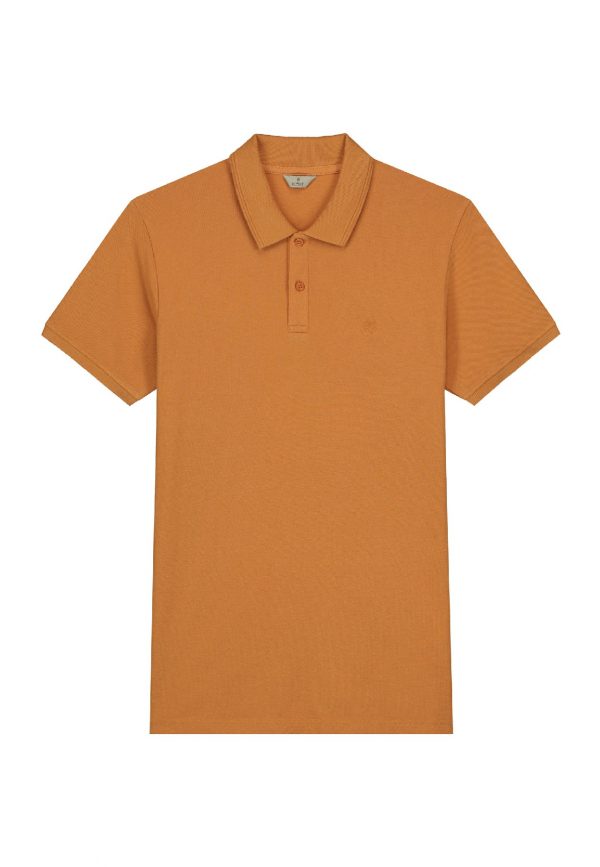 Dstrezzed polo Bowie Buckskin - heren Dstrezzed Bowie Polo s/s Pique Buckskin