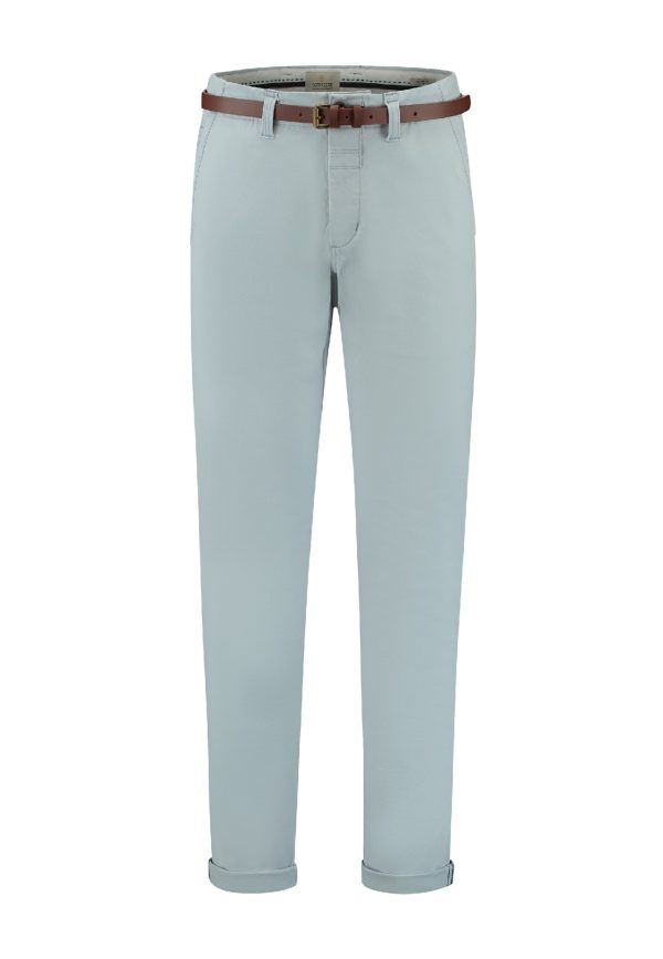 Dstrezzed Presley chino Lichtblauw - heren Dstrezzed Presley Chino Pants Stretch Twill L32 Lt. Blue