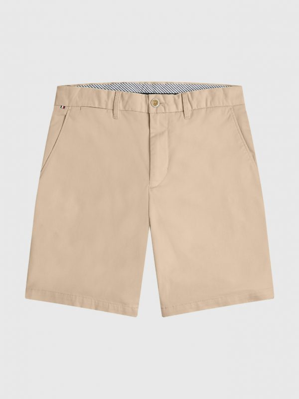 Tommy Hilfiger short MW0MW23563AB3 - heren Tommy Hilfiger BROOKLYN SHORT 1985 Clayed Pebble