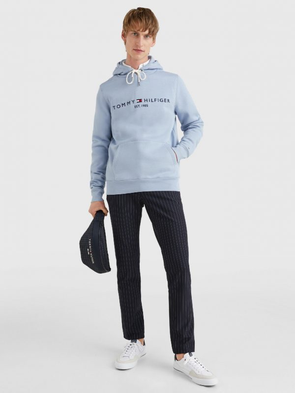 Tommy Hilfiger hoodie MW0MW11599DY5 - heren Tommy Hilfiger TOMMY LOGO HOODY Daybreak Blue