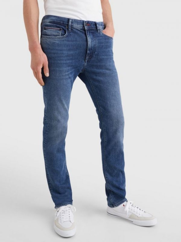 Tommy Hilfiger jeans MW0MW236261BLL32 - heren Tommy Hilfiger SLIM BLEECKER PSTR CEDAR INDIGO Cedar Indigo 4