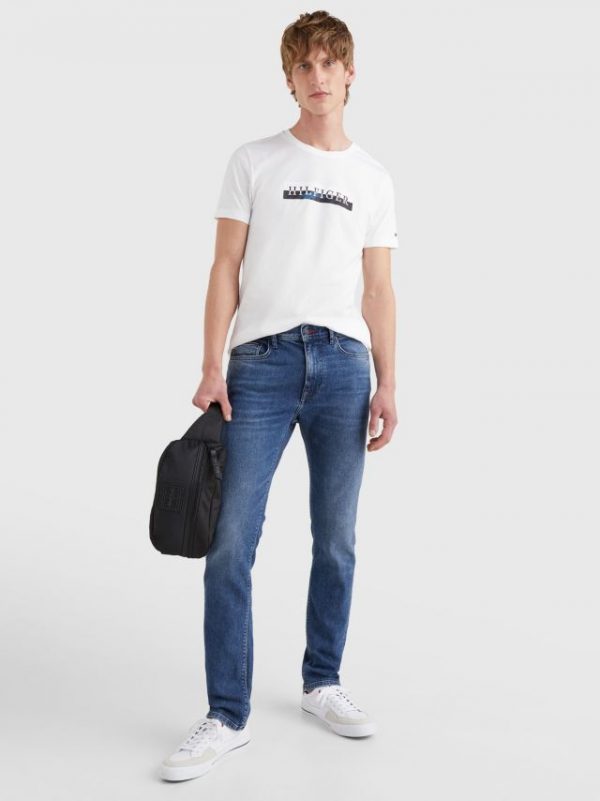 Tommy Hilfiger jeans MW0MW236261BLL32 - heren Tommy Hilfiger SLIM BLEECKER PSTR CEDAR INDIGO Cedar Indigo