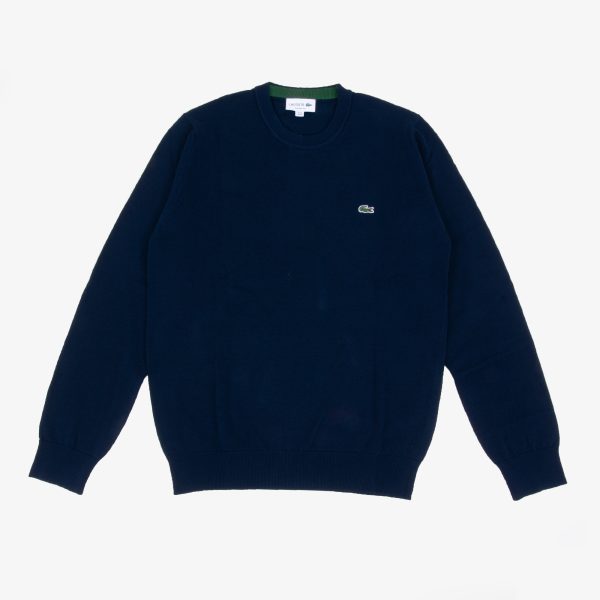 Blauwe Lacoste sweater AH2193-166 - Lacoste 1HA1 Men's sweater 06 NAVY BLUE