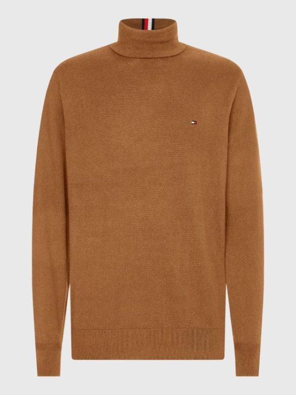 Tommy Hilfiger trui MW0MW28048GWJ - heren Tommy Hilfiger PIMA ORG CTN CASHMER, GWJ Desert Khaki