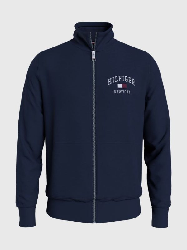 Tommy Hilfiger vest MW0MW28172DW5 - heren Tommy Hilfiger MODERN VARISTY ZIP T, DW5 Desert Sky