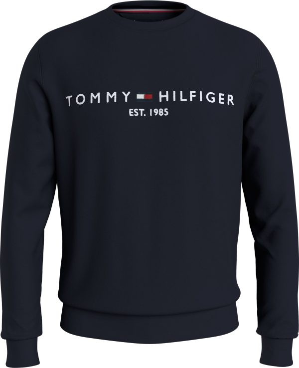 Tommy Hilfiger trui MW0MW11596DW5 (TOMMY LOGO SWEATSHIR, DW5) is uitgevoerd in de kleur Desert Sky