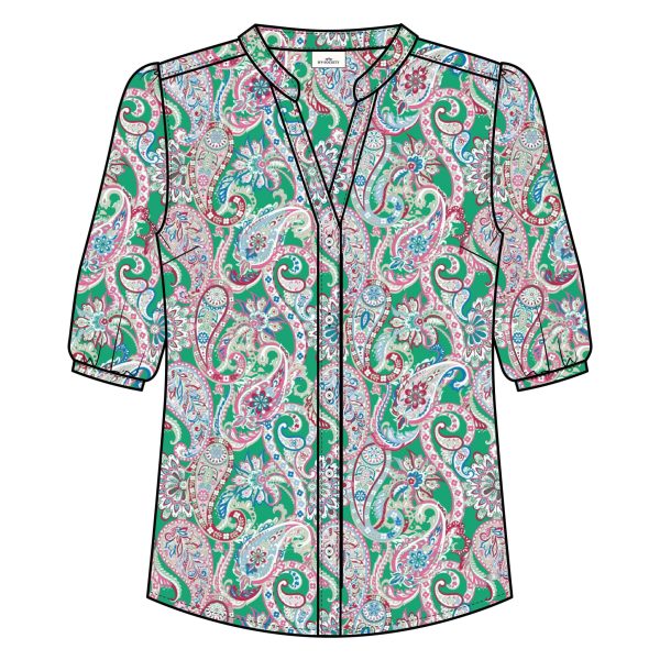 HVSociety blouse HVSCorentin 0404103611_6119 - HVSociety dames Blouse HVSCorentin Leaf Green