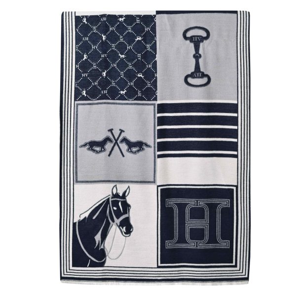 HVSociety omslagdoek donkerblauw 1005093651_5001 - HVSociety dames Omslagdoek HVPVivianne Navy