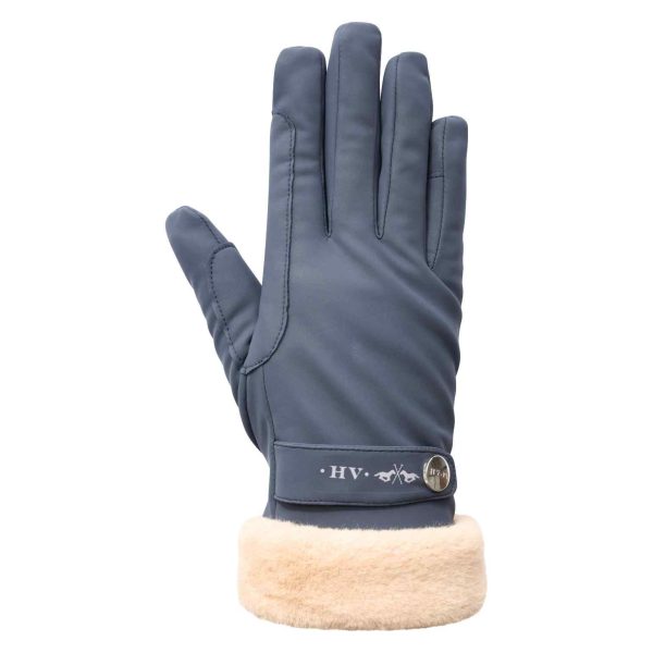 HVSociety handschoen Navy 0207103350_5001 - HVSociety dames Handschoenen HVSGarbine Navy