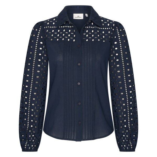 HVSociety blouse HVSFloor 0404103712-5001 - HVSociety dames Blouse HVSFloor Navy