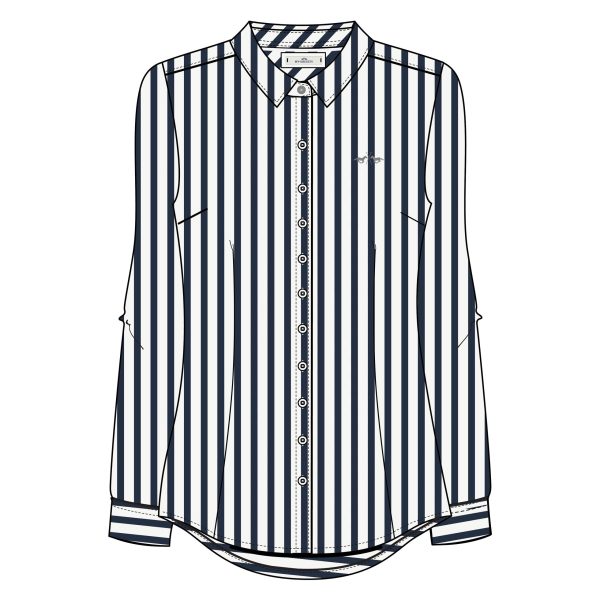 HVSociety blouse HVSAnou 0404103708-5001 - HVSociety dames Blouse HVSAnou Navy