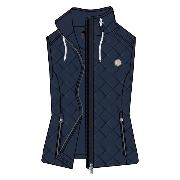 HVSociety bodywarmer HVSEloise 0405103703-5001 - HVSociety dames Bodywarmer HVSEloise Navy